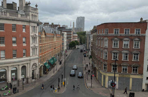 Deskspace in creative office in Clerkenwell, London