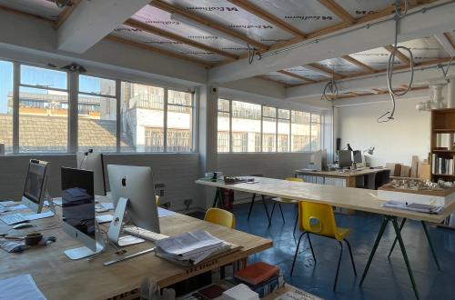 Desk Space in Light Filled Creative's Office, Hoxton