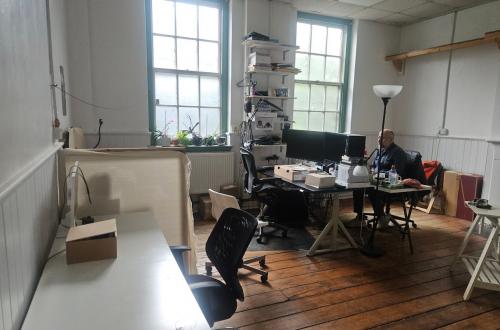 Dedicated desk for creative in Bethnal Green, London creative workspace