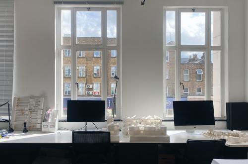 TWO BRIGHT DESK SPACES TO LET in co-working Studio - Camden Town, NW1